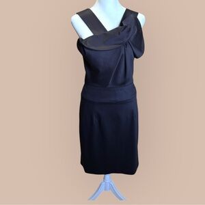 Black Halo Black Sleeveless Cocktail Dress 6 Knee‎ Length Graduation Day Classic